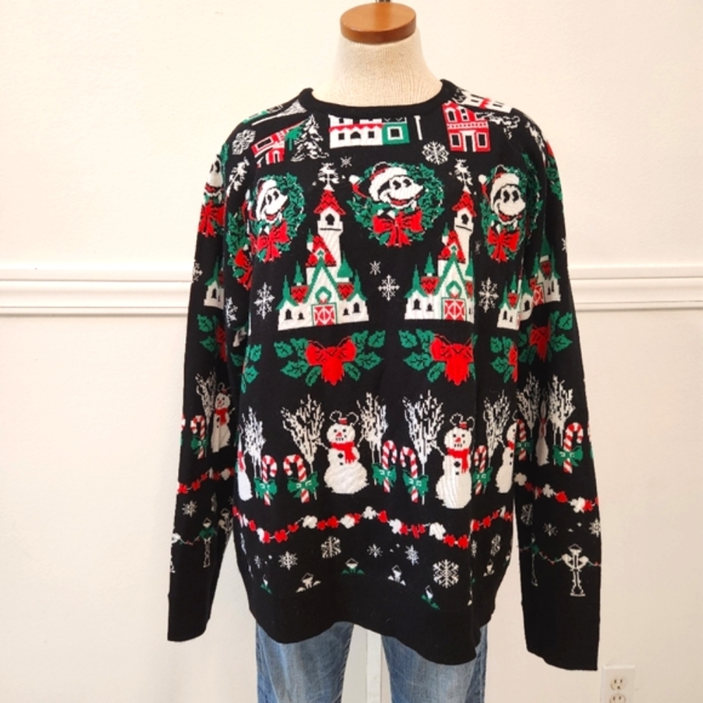Mickey Mouse Light-Up Holiday Sweater for Men Size Large - Picture 3 of 15